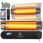 KESSER Heizstrahler mit 3 Heizstufen & Timer inkl. Wandhalterung, 2500 W,...