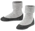 FALKE Socken Cosyshoe Minis Hausschuhe (1-Paar) mit rutschhemmendem Noppendruck grau