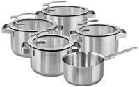 Hanseatic Topf-Set STYLE, Edelstahl 18/10 (Set, 9-tlg., Fleischtopf 1x 16 cm /...
