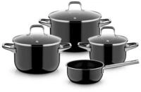 WMF Topf-Set Fusiontec Essential Pro, Glas, Edelstahl (Set, 7-tlg), kratzfeste