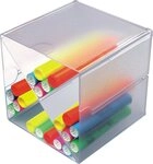 Deflecto Aufbewahrungsbox X-Trennung f&uuml;r Organiser Cube transparent