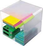 Deflecto Aufbewahrungsbox Trennung einzeln f&uuml;r Organiser Cube transparent