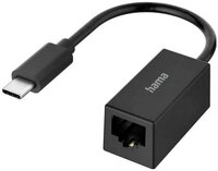 Hama USB 2.0 Adapter [1x USB-C&reg; - 1x RJ45-Buchse] Netzwerk-Adapter, USB-Adapter