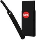 cemon Klettband LTC BASIC STRAPS Klett-Kabelmanager Schwarz 50 St. PRO 1110