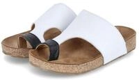 Haflinger Haflinger 819061 - 2335 Damen Glattleder white Pantolette