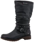 Mustang Shoes Elfi Winterstiefel Stiefel mit Zierriemchen und Blockabsatz