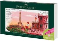 Faber-Castell K&uuml;nstlerstift Pitt Artist Pen Tuschestift, (12-tlg), Geschenkset