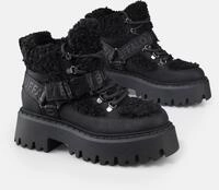 Buffalo Buffalo Damen Schn&uuml;rboot Aspen Com Mid schwarz Schn&uuml;rboots