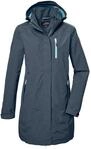 Parka KILLTEC "KOS 30 WMN PRK", Damen, Gr. 38, blau (royalblau), Obermaterial: 100%