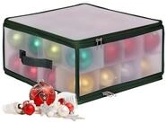 relaxdays Aufbewahrungsbox Weihnachtskugel Aufbewahrungsbox, gr&uuml;n, M