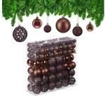 relaxdays Weihnachtsbaumkugel Weihnachtskugeln im 150er Set, braun