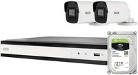 ABUS &Uuml;berwachungskamera ABUS ABUS Komplett-Set mit 2 PoE Mini Tube-Kameras +