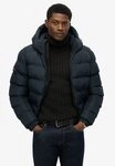 Superdry Steppjacke HOODED SPORTS PUFFER JACKET Kunstfaser, relaxed fit