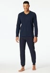 Schiesser Schlafanzug Casual Essentials (2 tlg) mit bequemen B&uuml;ndchen