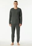 Schiesser Schlafanzug Modern Nightwear (2 tlg) seitliche Taschen, Brusttasche,