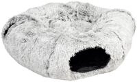 DUVO+ Tierbett Duvoplus Katzentunnel & Donurbett Snug - Hellgrau