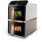 Philips Hei&szlig;luftfritteuse NA462/80 4000 Series Stacked Dual Basket und 10L