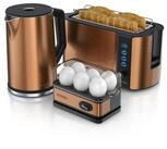 Arendo Fr&uuml;hst&uuml;cks-Set (3-tlg), Wasserkocher 1,5l, 4-Scheiben Toaster, 6er