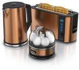 Arendo Fr&uuml;hst&uuml;cks-Set (3-tlg), Wasserkocher 1,5l, 2-Scheiben Toaster, 7er
