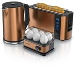 Arendo Fr&uuml;hst&uuml;cks-Set (3-tlg), Wasserkocher 1,5l, 2-Scheiben Toaster, 6er
