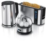 Arendo Fr&uuml;hst&uuml;cks-Set Wasserkocher 1,5l, 2-Scheiben Toaster, 7er Eierkocher,...
