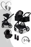 Moon Kombi-Kinderwagen Aura Set mit Cosmo 2.0 3in1 Kinderwagenset