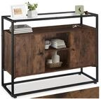 tectake Sideboard Kommode Oldham 100x38x80,5cm, Industrial Style