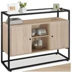 tectake Sideboard Kommode Oldham 100x38x80,5cm, Industrial Style