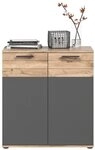 xonox.home Sideboard Kommode Mason, Nox Oak / Basalt Grau