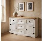 CARO-M&ouml;bel Sideboard CAMPO, Sideboard Kommodemassivholz Schubladenschrank...