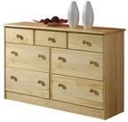 IDIMEX Kommode RONDO, Sideboard Anrichte 7 Schubladen M&ouml;bel Holz Kiefer massiv