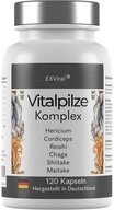 Vitalpilze Komplex- Hericium, Cordyceps, Reishi, Chaga, Shiitake, B12 Kapseln, 73 g