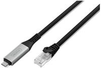 Digitus USB-C 3.2 Gen1 - RJ45 Ethernet Kabel, 1Gbit/s, 10m USB-Kabel