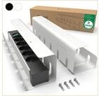UNITURE Kabelkanal Schreibtisch [DEKRA Zertifiziert] - Kabelmanagement - 40cm (2-St),