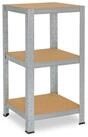 shelfplaza Schwerlastregal HOME, 100x60x60cm verzinkt, 3 B&ouml;den, Kellerregal,