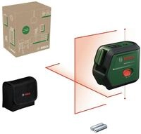 BOSCH Punkt- und Linienlaser UniversalLevel 2, Kreuzlinien-Laser m. Lotfunktion...