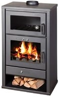 Victoria 05 Kaminofen mit Backfach Triumph F schwarz, 12,3 kW