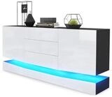Vladon Sideboard City (Kommode mit 2 T&uuml;ren, und 3 Schubladen inkl....