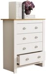 VCM Kommode Sideboard Balusa H. 95 x B. 79 x T. 40 cm, Holz Kommode, Sideboard...