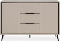 Finori Kommode, sand / schwarz B x H x T ca. 135 x 90 x 38 cm