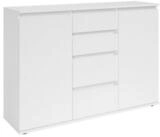 Bega Consult Sideboard 2 T&uuml;ren, 4 Sch&uuml;be, in wei&szlig; - 119x84x35cm (BxHxT)