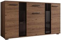 MIRJAN24 Kommode Salsa (mit 3 T&uuml;ren und Schublade), mit Glasregale,...