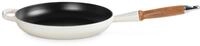 LE CREUSET Bratpfanne Brat- und Servierpfanne Signature mit Holzgriff meringue...