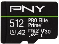 PNY Pro Elite Prime 512GB UHS-I U3 Class 10 V30 Speicherkarte (512 GB)