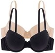Dorina B&uuml;gel-BH Louise (2er Pack) weicher Stoff, verstellbare Tr&auml;ger,...