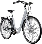 AGON E-Bike Cityrad Aurora, 3 Gang, Nabenschaltung, Frontmotor, 374 Wh, Pedelec,