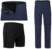 Zip-off-Hose PORVOO Zipp-Off (mit gepolsterter Innenhose) Herren Radhose, robust,