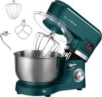 KLAMER K&uuml;chenmaschine 1400W, Knetmaschine mit 5,5 Liter Edelstahl Sch&uuml;ssel, 6