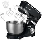 KLAMER K&uuml;chenmaschine 1400W, Knetmaschine mit 5,5 Liter Edelstahl Sch&uuml;ssel, 6