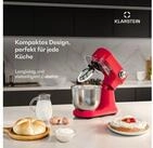 Klarstein K&uuml;chenmaschine mit Kochfunktion, 1500 W, 5 l Sch&uuml;ssel, Kompakt...